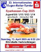 Flyer zum 33. Eugen-Roller-Turnier um den Sparkassen-Cup 2025 Flyer zum 33. Eugen-Roller-Turnier um den Sparkassen-Cup 2025